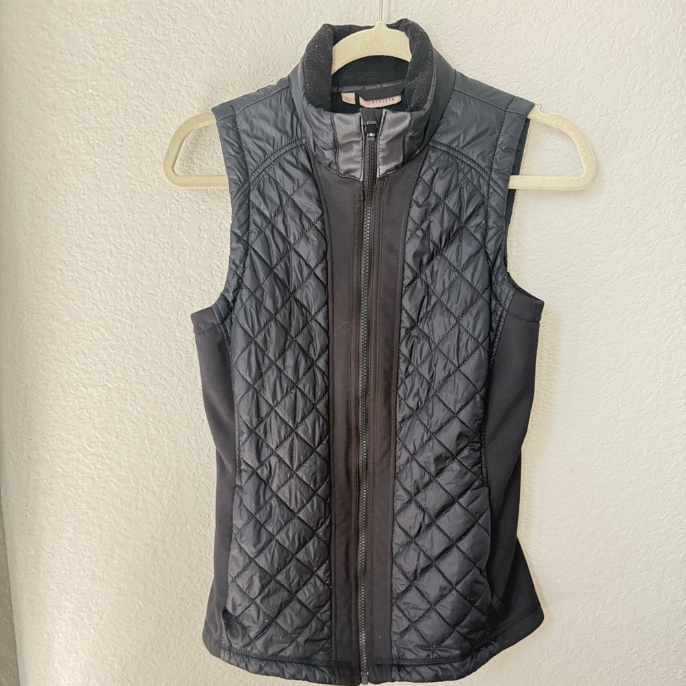 Women's Black Quilted Vest